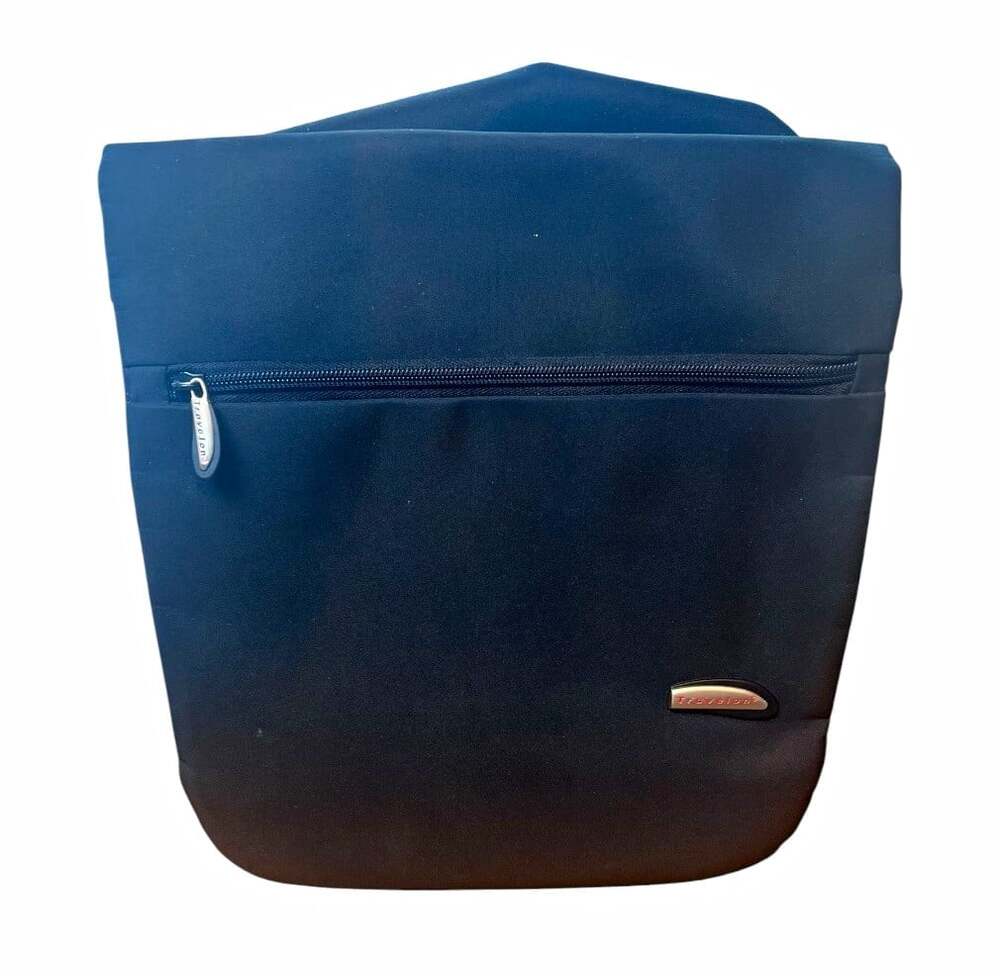 Travelon Black Travel Organizer Bag Crossbody Zip Compartments Clear/Mesh RFID